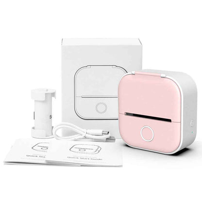 Portable Inkless Mini Printer — Bluetooth Thermal Label & Photo Printer for Home, School & Shop