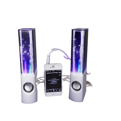 360 view of Dancing Water Speaker LED Light Fountain Speaker Family Party